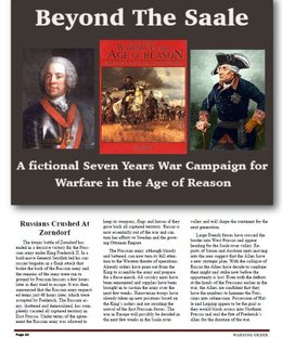 Beyond the Saale: A Fictional Seven Years War Campaign