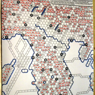 Railway Rivals Map P: Northern Italy