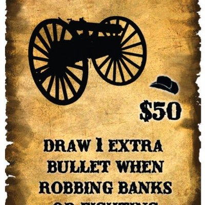 Spurs: A Tale in the Old West – Gatling Gun Promo Card