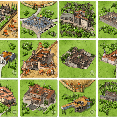 Monasteries in Spain (fan expansion for Carcassonne)
