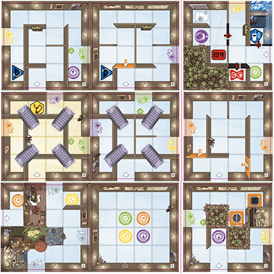 Magic Maze: 9 new tiles