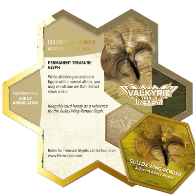 Heroscape: Valkyrie Trials – Gulløx Wing Render Glyph Promo