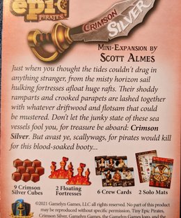Tiny Epic Pirates: Crimson Silver mini expansion