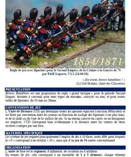Braves Bataillons: règle Second Empire