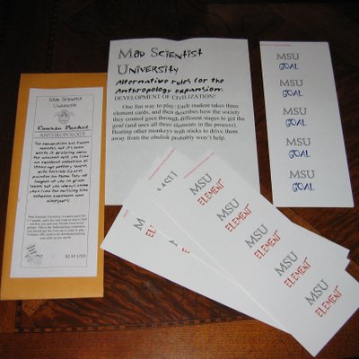 Mad Scientist University Course Packet: Anthropology