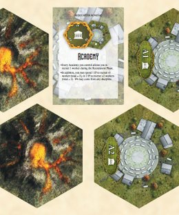Clockwork Wars: Academy & Volcano Bonus Tiles
