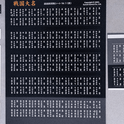 Feudal Lord extension leader counter sheet Nr.1