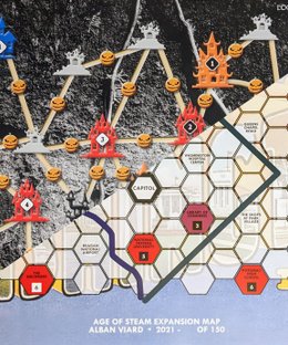 Age of Steam Expansion: Halloween & Washington DC