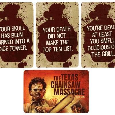 The Texas Chainsaw Massacre Board Game: Dice Tower 2023 Promo Death Cards