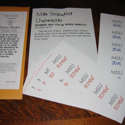 Mad Scientist University Course Packet: Theater