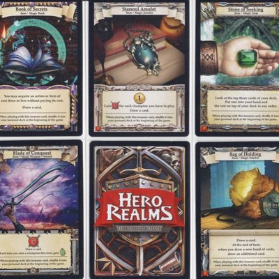 Hero Realms: 5 Magic Item Treasure Cards