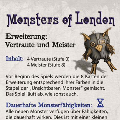 Monsters of London: Familiars and Masters Expansion
