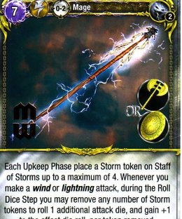 Mage Wars: Staff of Storms Promo Card