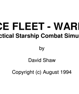Space Fleet: Warp One