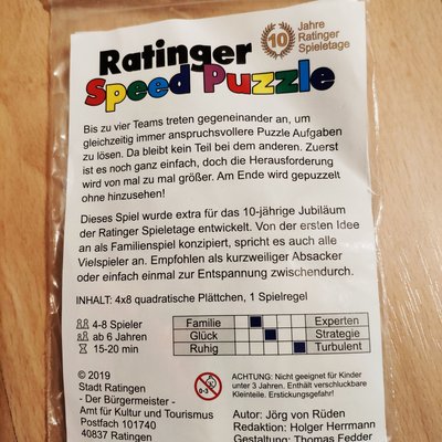 Ratinger Speed Puzzle