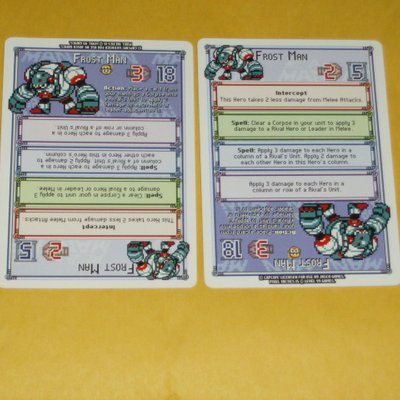 Mega Man Pixel Tactics: Frost Man Promo Cards