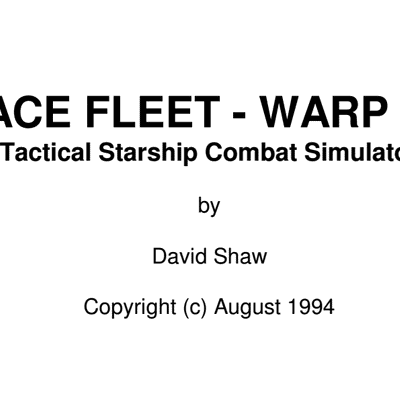 Space Fleet: Warp One