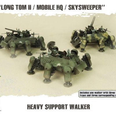 Dust Tactics: Allies Heavy Support Walker – "Long Tom II / Mobile HQ / Skysweeper"