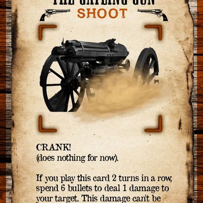 Gunfighter: The Gatling Gun Promo Card