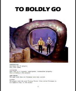 To Boldly Go