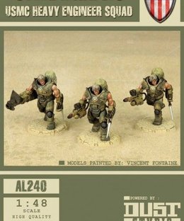 Dust Tactics: USMC Heavy Engineer Squad – "Steel Marines"