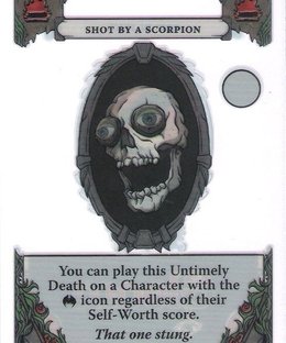 Gloom: Shot by a Scorpion Promo Card