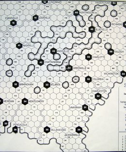 Railway Rivals  Map: South East USA