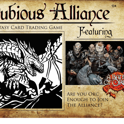 Dubious Alliance Fantasy Card Trading Game