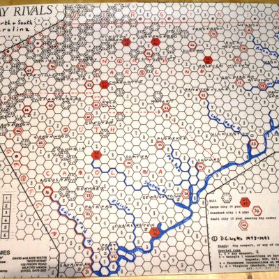 Railway Rivals Map CR: North and South Carolina