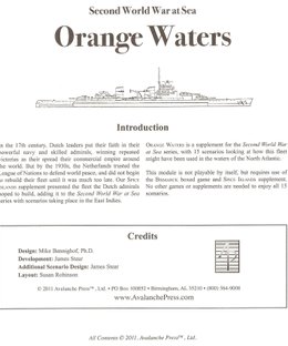 Second World War at Sea: Orange Waters