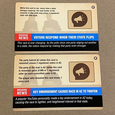Campaign Trail: Green Party Expansion – Game Boy Geek 2021 Promo Cards