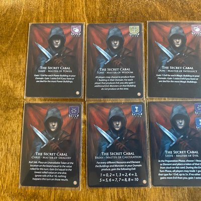 Dark Domains: Secret Cabal Cards