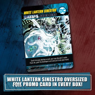 DC Deck-Building Game: White Lantern Sinestro and Red Lantern Spectre Promo Cards