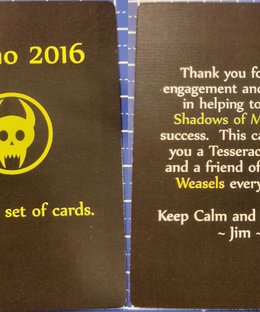 Shadows of Malice: Promo 2016 Card Set