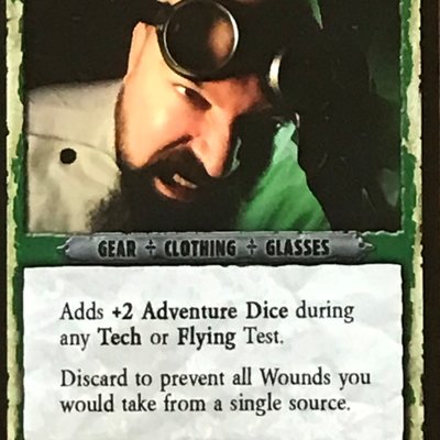 Fortune and Glory: Goggles Promo Card