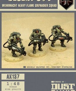 Dust Tactics: Wermacht Heavy Flame Grenadier Squad – "Desert Sun"