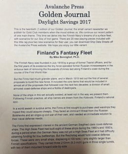Second World War at Sea: Finland's Fantasy Fleet