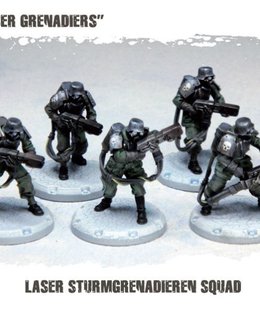 Dust Tactics: Laser Sturmgrenadiere Squad – "Laser Grenadiers"