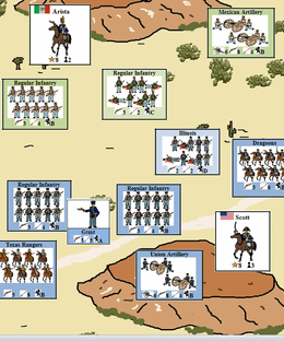 Mexico Ablaze: A Solitaire Game of the Mexican-American War (1846-1848).