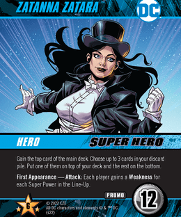DC Deck-Building Game: Zatanna Zatara Promo Card