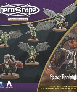Heroscape: Rising Tide – Wing Commander Tuck Harrigan and Vorid Glide Strikers Army Expansion