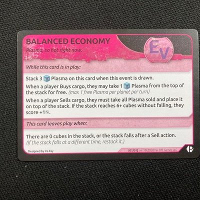Xia: Balanced Economy Promo Card