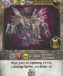 Mage Wars: Spiked Armor Promo Card