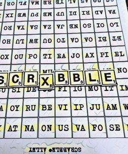SCRxBBLE: Print and Play Words Games using Scrabble Tiles