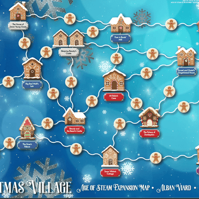 Age of Steam Expansion: Christmas Village / Mexico