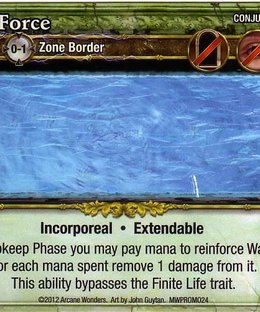 Mage Wars: Wall of Force Promo Card