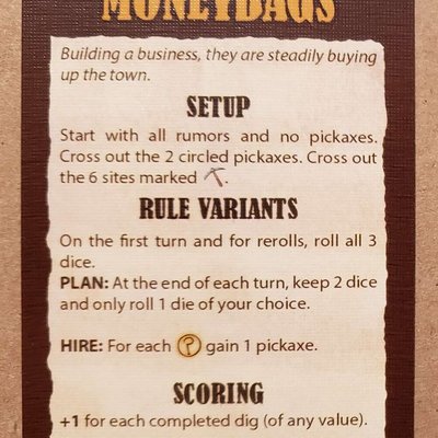 Rumors of Gold: Moneybags