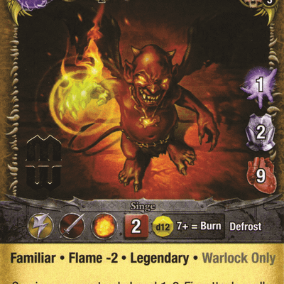 Mage Wars: Sersiryx, Imp Familiar Promo Card