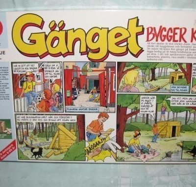 Gänget bygger koja