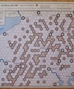 Railway Rivals Map E: Atlantic & Lake Erie (1980/85)